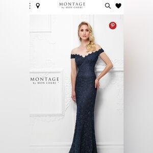 Montage by Mon Cheri Mother of the Bride/Groom Off the Shoulder Fit &Flare dress
